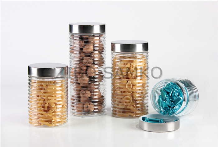 Glass Storage Jar With 4 Sizes