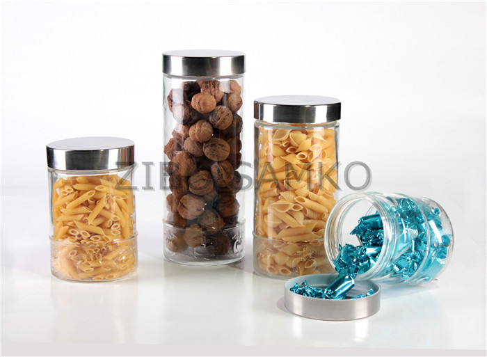 Glass Storage Jar With 4 Sizes