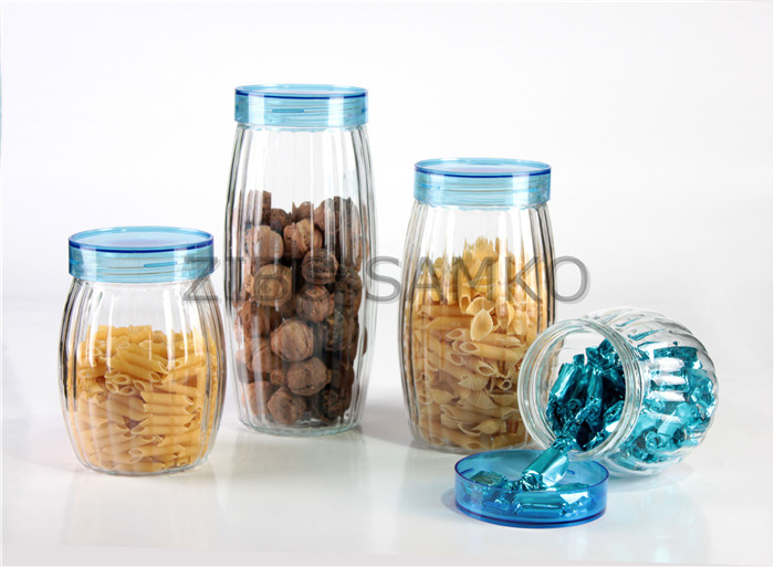 Glass Storage Jar With 4 Sizes