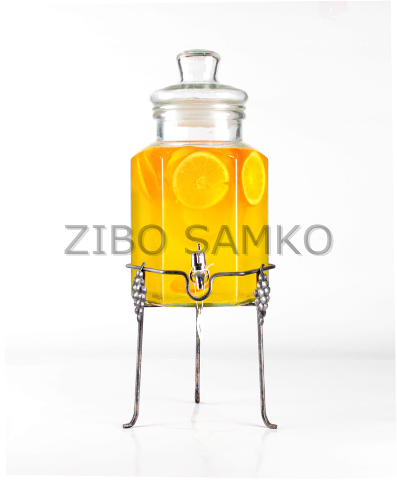 Beverage dispenser with high base