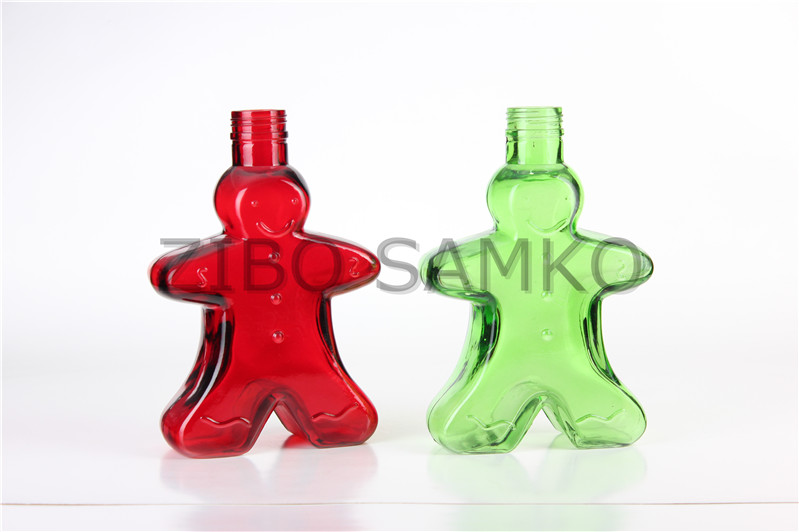 Glass vase with color spraying