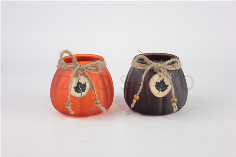 Glass candle jar